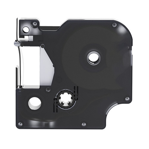 Dymo 40920 kompatible Etikettenband, Weiß auf transparent, 9mm x 7m